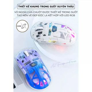 Chuột Không Dây Bluetooth FreeWolf A2 LED RGB 2 Mode Chip Original 3212 Siêu Mượt Chuyên Game