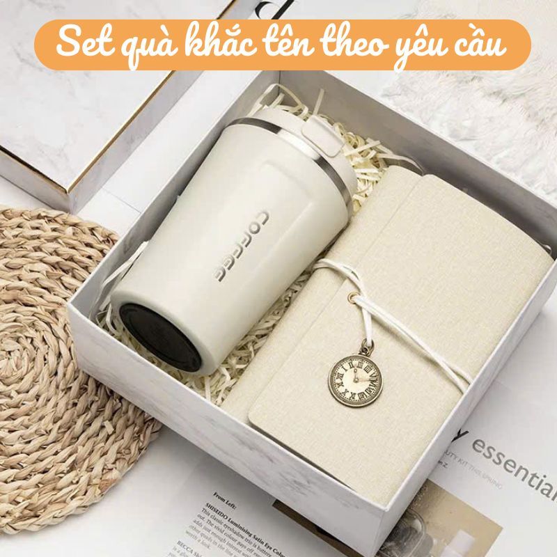 Set Quà Tặng KHẮC TÊN THEO YÊU CẦU tặng sinh nhật, quà lưu niệm cá nhân và doanh nghiệp