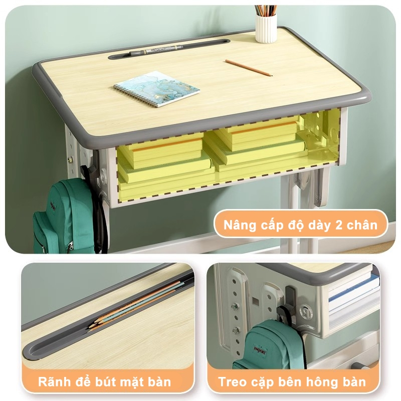 （bán buôn）Bàn Học Trẻ Em Bàn Học Màu Xanh Hồng Có Ngăn Kéo bàn học sinh nâng hạ độ cao | BigBuy360 - bigbuy360.vn