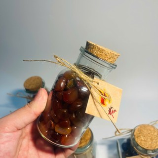 (lọ100ml+đáto) Lọ đá phong thuỷ theo mệnh, may mắn, tài lộc, dùng trang trí, quà tặng