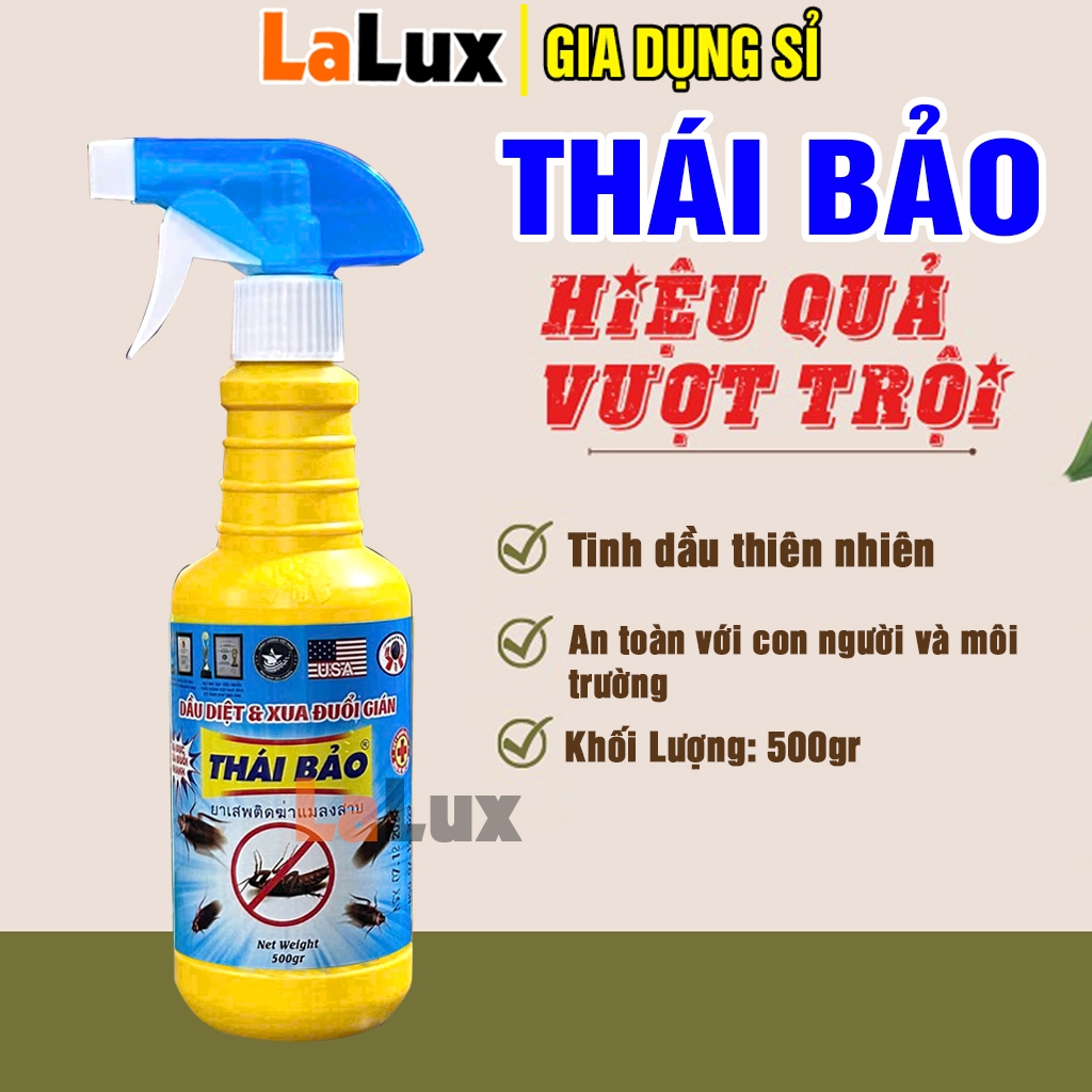 Chai Xịt Diệt Gián Thái Bảo 500g - Xua Đuổi Côn Trùng, Diệt Dán Lalux ...