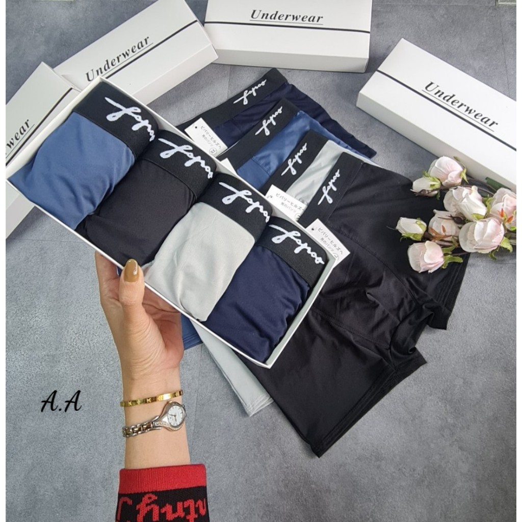 Hộp 5c Sịp Nam Chữ Ký Full Hộp Sịn. Hộp 4c . Chất Thun Lạnh Mát Co Dãn 4c
