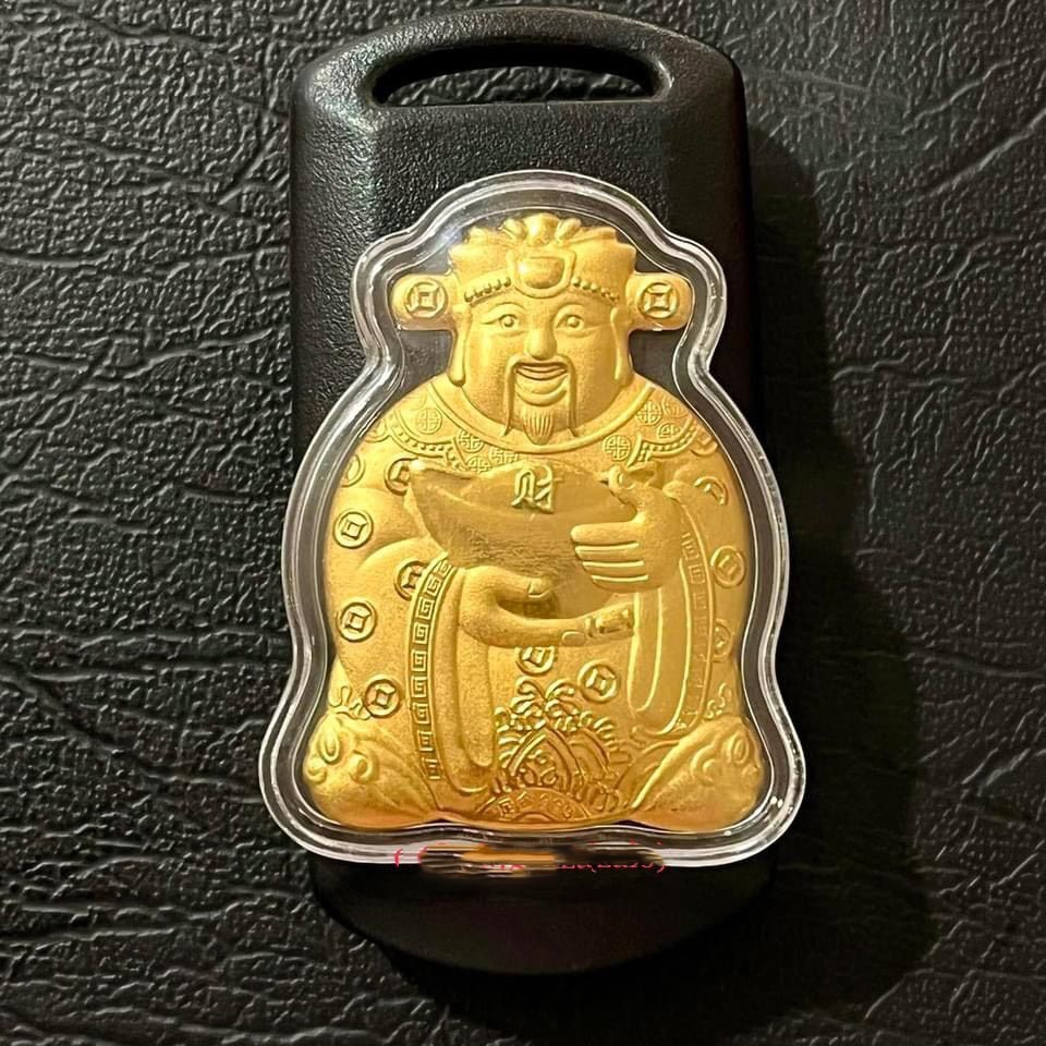 Ông Thần Tài Mạ Vàng 24K Cao Cấp, Phát Tài Phát Lộc, Tặng Túi Gấm Nhung May Mắn