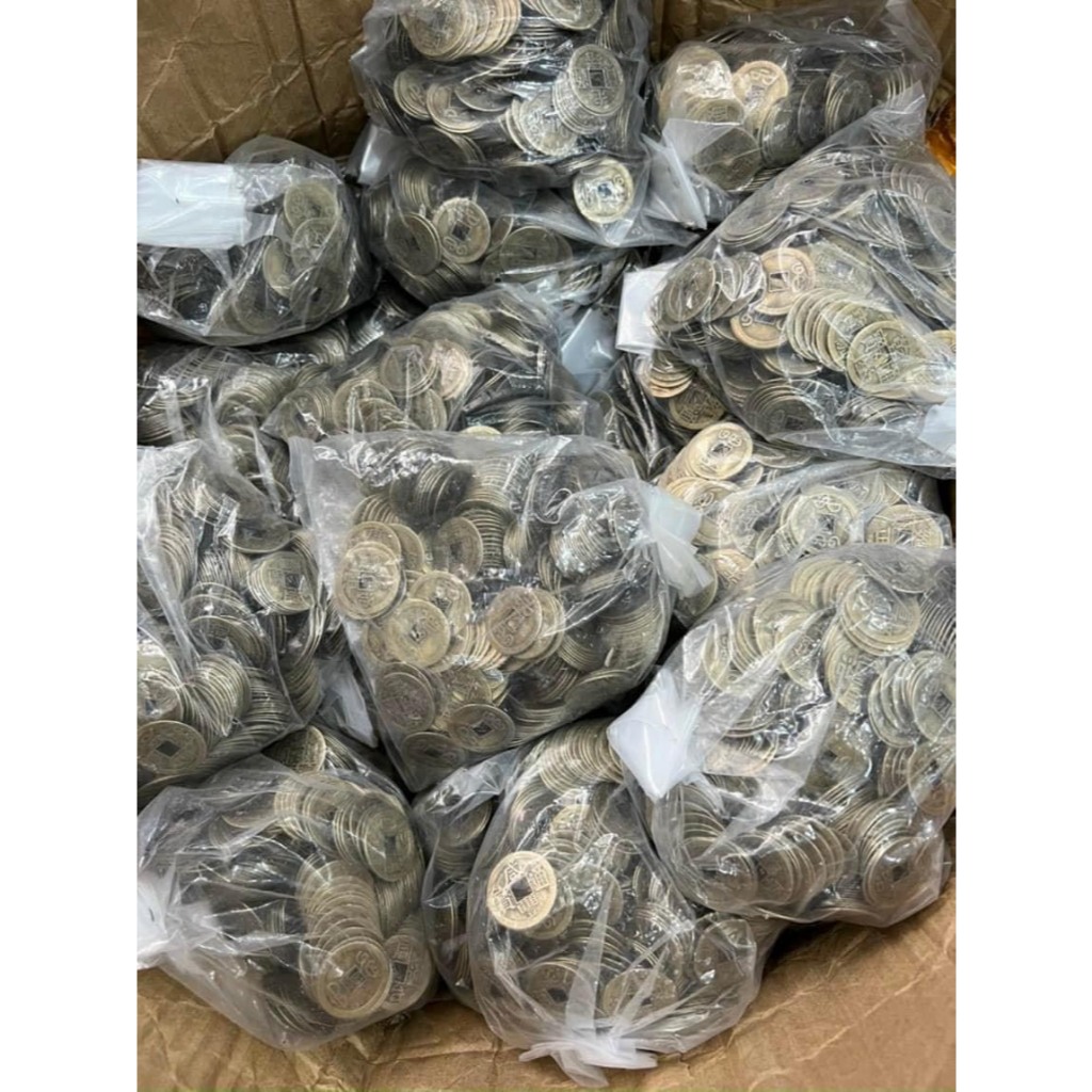 [SHOPEE TRỢ GIÁ] ✅ COMBO 100 Đồng xu cổ âm dương chiêu tài lộc hút may mắn