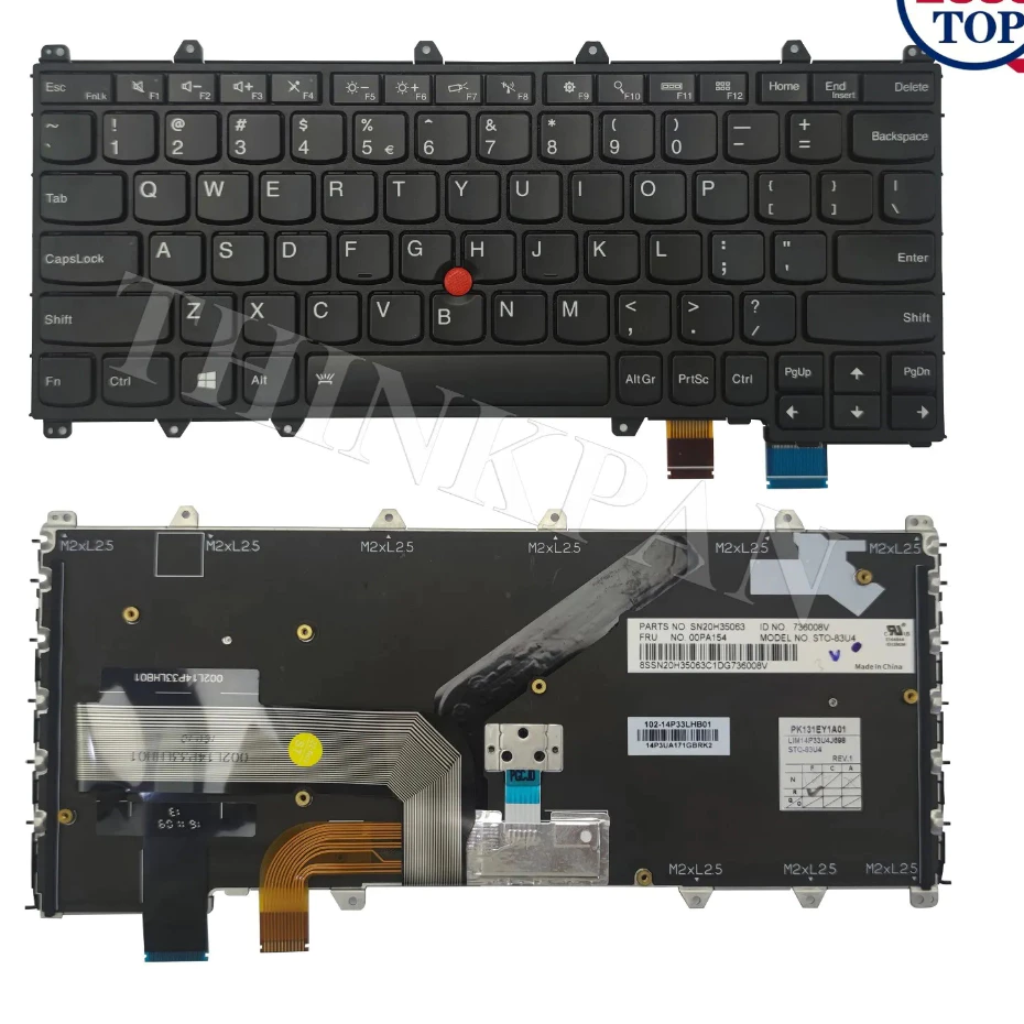 💖 Bàn phím laptop Lenovo ThinkPad X380 Yoga 370 Yoga 260