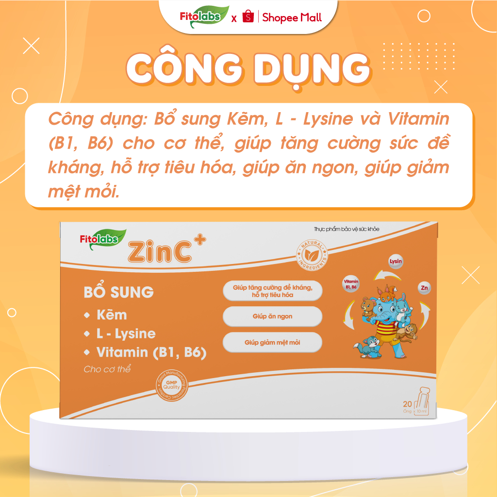 [✨COMBO+QUÀ XỊN] Kẽm Hữu Cơ Cho Bé Fitolabs ZinC Cho Bé Giúp Tăng Sức Đề Kháng, Kích Thích Ăn Ngon, Hấp Thu Tốt IMC