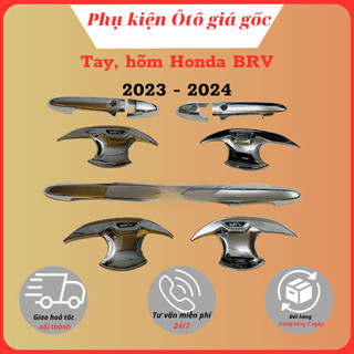 Ốp tay nắm, hõm cửa xe Honda BRV, BR-V đời 2023 - ĐẾN NAY -  Mạ Crom cao cấp sáng bóng