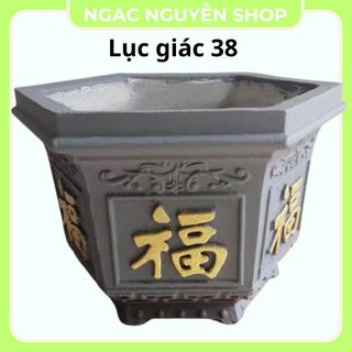 Khuôn đúc chậu lục giác 38 cao 30cm nhựa abs