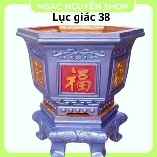 Khuôn đúc chậu lục giác 38 cao 30cm nhựa abs