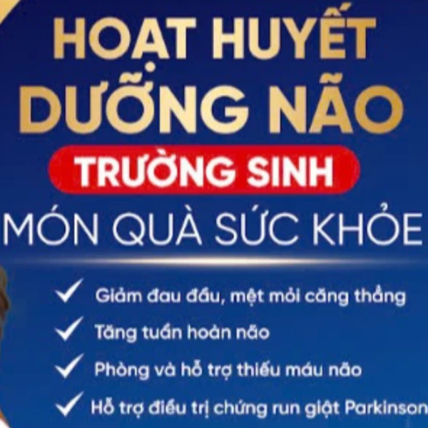 Bổ Dưỡng Não Hoạt Huyết Trường Sinh Giảm Đau Đầu Mất Ngủ Rối Loạn Tiền Đình Đau Vai Cổ Gáy Tê Bì Chi