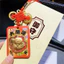 Bao lì xì Ngựa thần tài như ý cát tường vàng 24k 9999, Quà Tết 2026 (Có Dây Treo)