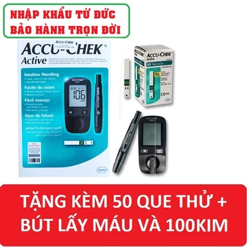 Máy đo đường huyết Accu chek Active Tặng ngay 50 test thử