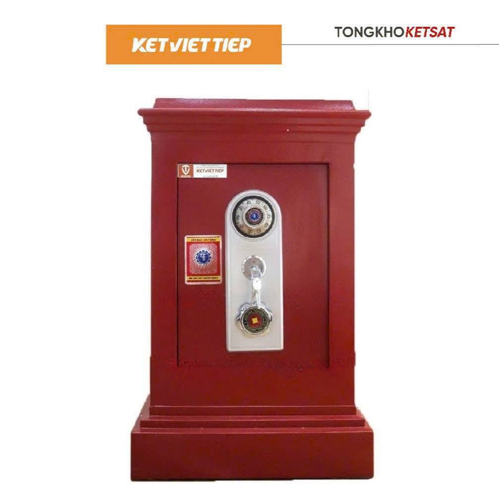 Két Sắt Công Đức Việt Tiệp Có Khe Bỏ Tiền CĐ305-KC Khóa Cơ Chống Cháy Nặng 80-100-120KG Bảo Hành 5 Năm