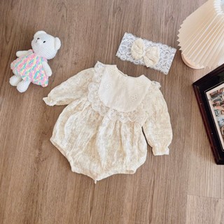 Body dài tay Musilin bé gái 4-10kg. Body thiết kế dễ thương đầy tháng, thôi nôi. Dino Kids