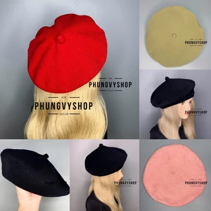 Mũ bánh tiêu beret, nón họa sĩ unisex nam nữ phong cách thu đông – NỒI NỈ TRƠN