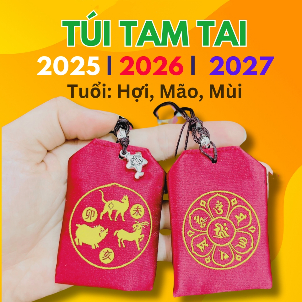 Túi Giải Hạn Tam Tai cho 3 năm 2025 2026 2027 của các tuổi HỢI - MÃO - MÙI [Đã Khai Quang]