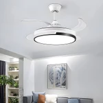 Quạt Trần Đèn Cánh Cụp , Quạt Trần Đèn LED Cánh Ẩn Điều Khiển Từ Xa, 6 Tốc Độ Gió, 3 Chế Độ Đèn — ảnh 6