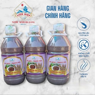 COMBO 3 CHAI MẮM TÔM BA LÀNG THANH HOÁ 600GR LOẠI ĐẶC BIỆT ĐẠT OCOP