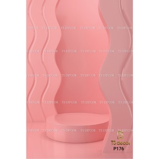 Phồng Nền Livestream Chụp Ảnh 3D 5D Màu Hồng Kute