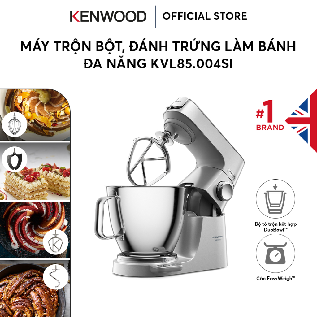 Máy Trộn Bột Kenwood Major Titanium Xl Máy đánh Trộn Bột đa Năng