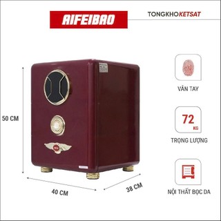 Két Sắt Mini Thông Minh Khóa Vân Tay Cao Cấp Aifeibao 50-ALS Đẳng Cấp Thượng Hạng (Freeship Toàn Quốc)