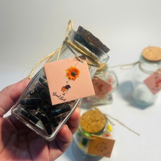 (Lọ100ml+viennang)  Lọ kèm viên nang xinh xắn, dùng trang trí, quà tặng ý nghĩa