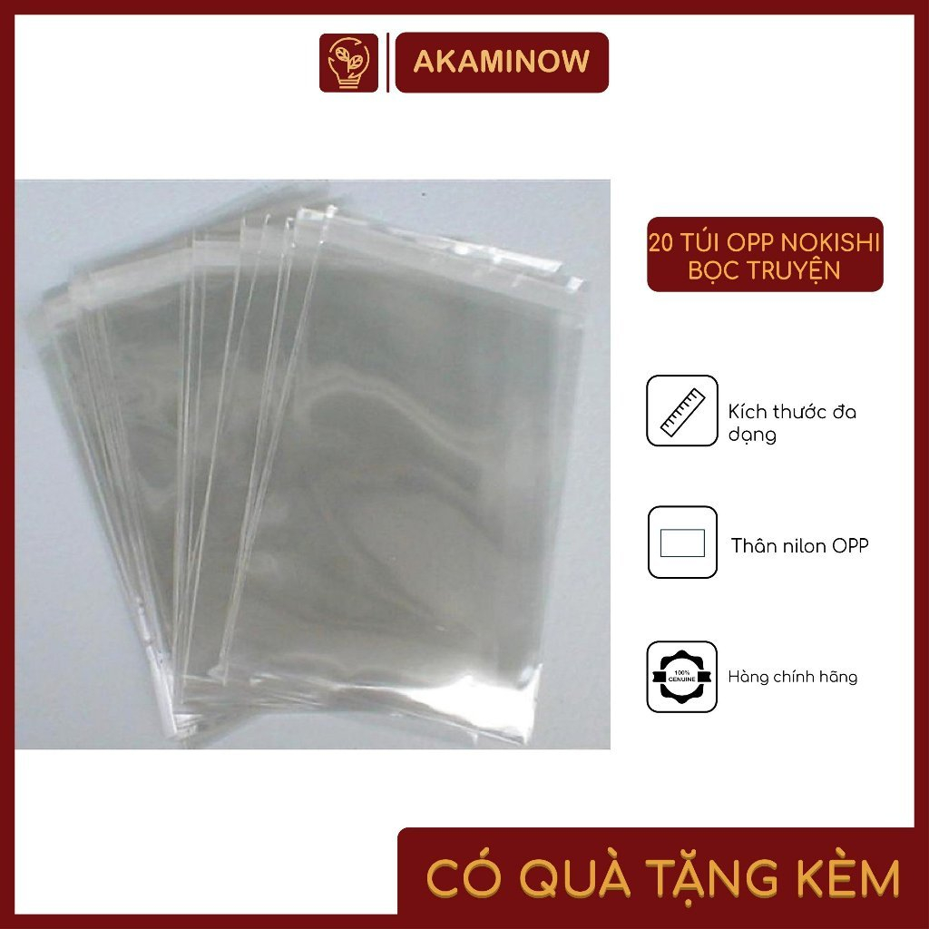 Túi bọc bảo quản sách truyện NOKISHI cho mọi size sách và truyện tranh