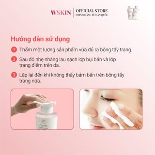 Nước Tẩy Trang Chăm Sóc Da Liễu 500ml - HYALURONIC AMPOULE WSKIN HYALURONIC AMPOULE CLEANSING WATER