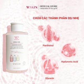 Nước Tẩy Trang Chăm Sóc Da Liễu 500ml - HYALURONIC AMPOULE WSKIN HYALURONIC AMPOULE CLEANSING WATER