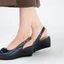 Sandal đế xuồng 8cm hoa trà Kosu 24313, giày công sở nữ siêu êm chống thấm nước trơn trượt Nhật Bản