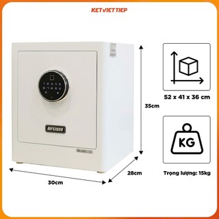Két sắt mini vân tay thông minh 🛵GIAO 2H🛵 két sắt khóa vân tay kết hợp mã số Aifeibao HK-35-AG hàng nhập khẩu cao cấp