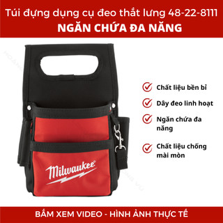 Túi đựng dụng cụ đeo thắt lưng Milwaukee 48-22-8111, ngăn chứa đa năng, dễ dàng vận chuyển