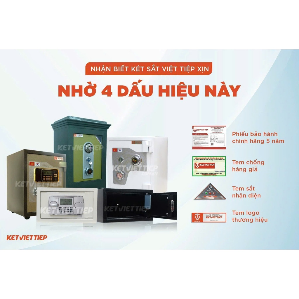 [HÀNG CHÍNH HÃNG] KÉT SẮT VIỆT TIỆP MINI ĐIỆN TỬ KVT66DT