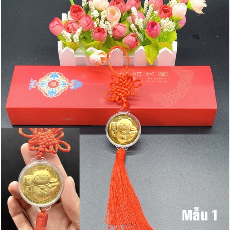 Bộ 10 dây xu Hình con Rồng Vàng 24k 9999. Dùng làm quà tặng đầy ý nghĩa