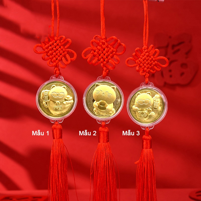 Bộ 10 dây xu Hình con Rồng Vàng 24k 9999. Dùng làm quà tặng đầy ý nghĩa