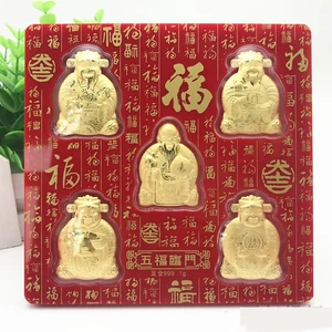 Bộ Ngũ Phúc - Phúc Lộc Thọ Tài Hỷ Mạ Vàng 24k quà tặng ngày lễ Tết