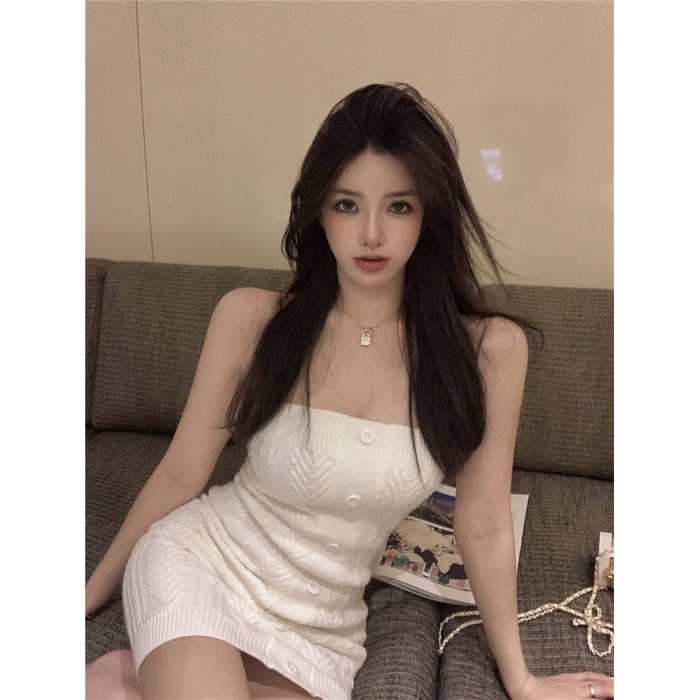 Váy ôm body dáng ống tiểu thư FIONA DRESS chất liệu dệt kim cao cấp
