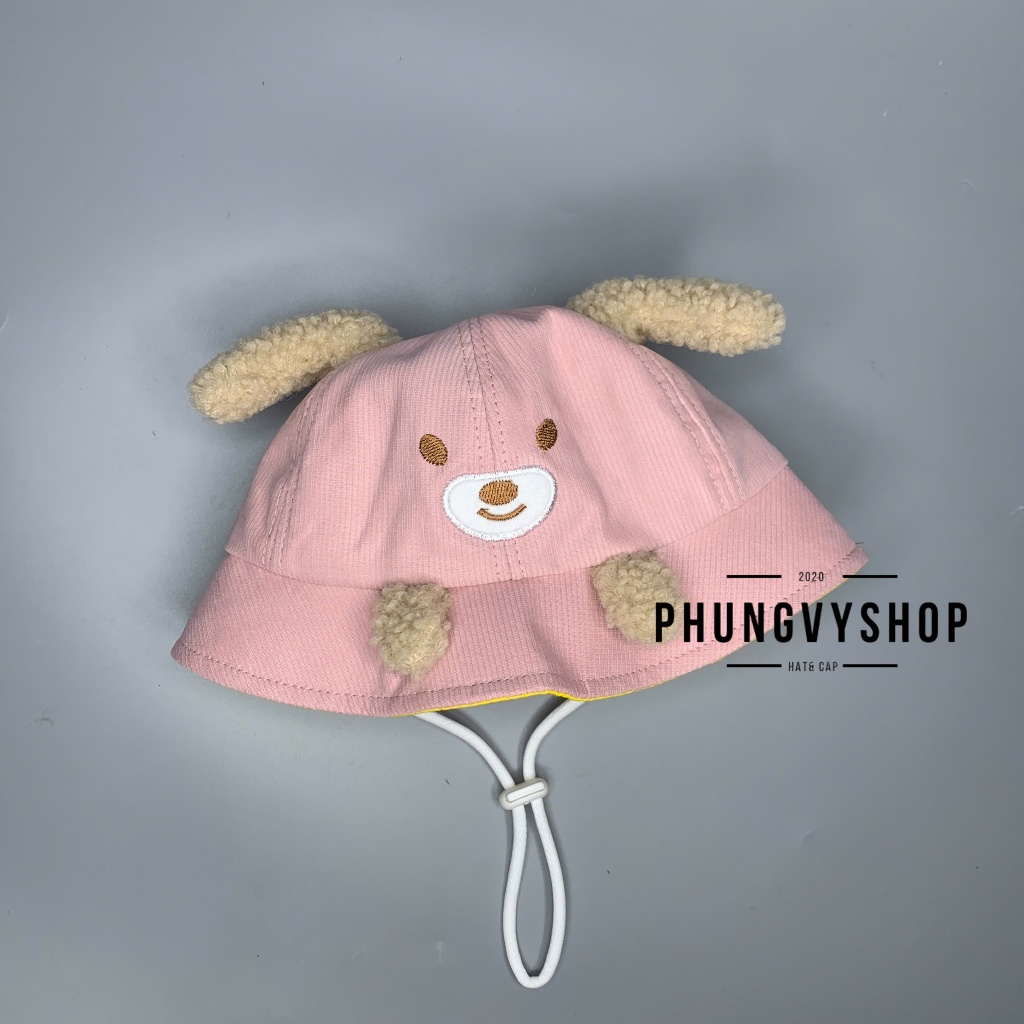(Bé 6-20 tháng/ Vòng đầu 48cm) Mũ TAI BÈO BÉ CÚN TAI XÙ DỄ THƯƠNG- Nón trẻ em