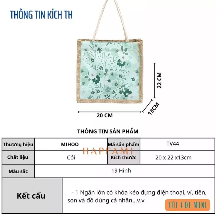 Túi cói mini,túi cói Phong cách VINTAGE,Túi xách nữ thời trang kiểu dáng Hàn quốc-hapfami