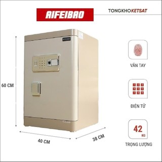 Két Sắt Vân Tay Thông Minh 🎁NHẬP KHẨU🎁 Két Vân Tay Kết Hợp Mã Số Điện Tử Aifeibao Nội Thất Bọc Da Hàng Cao Cấp