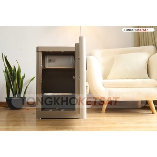 Két Sắt Vân Tay Thông Minh 🎁NHẬP KHẨU🎁 Két Vân Tay Kết Hợp Mã Số Điện Tử Aifeibao Nội Thất Bọc Da Hàng Cao Cấp