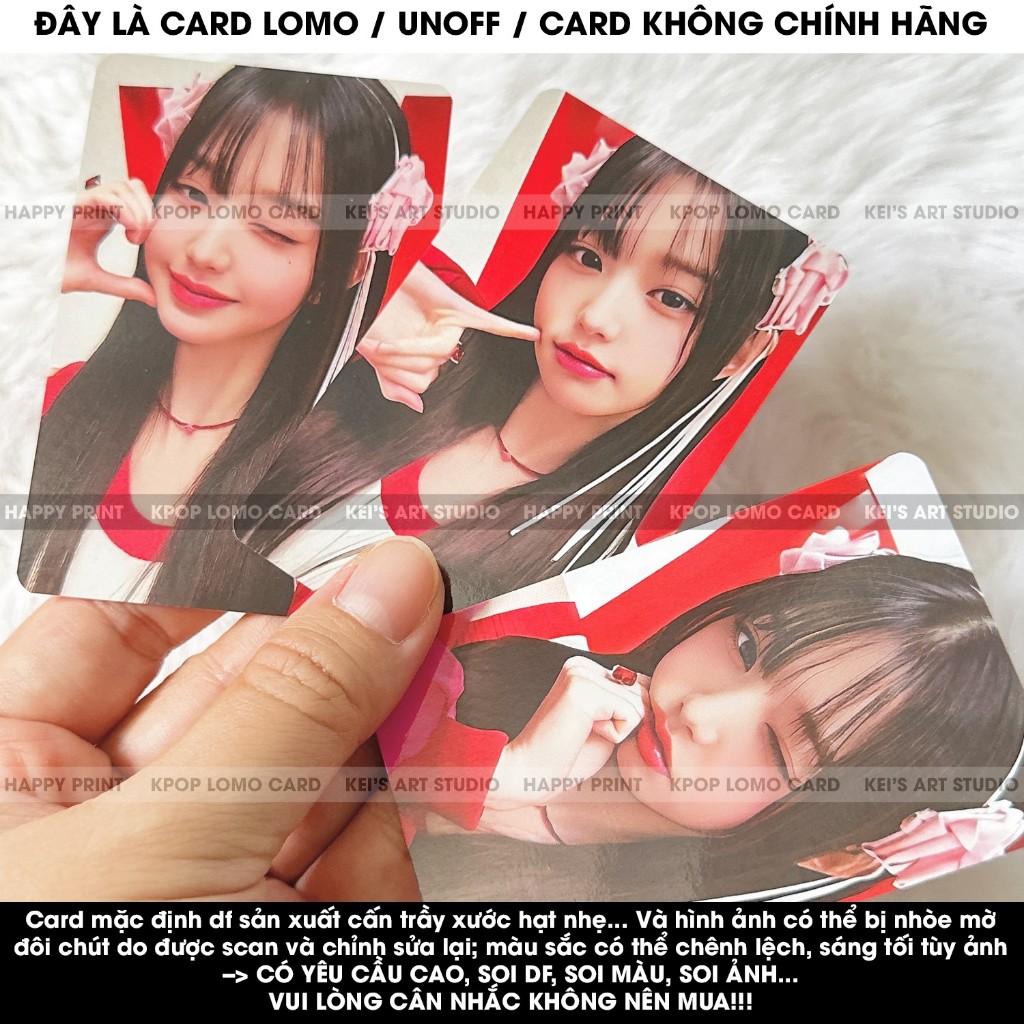 [CARD LOMO  MUA 3 TẶNG 1] Tổng hợp WONYOUNG IVE MINE, card lomo unoff wonyoung, wony, wy, photocard, thẻ ảnh thần tượng