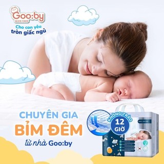 Tã/bỉm quần dán ĐÊM Gooby/Premium chống tràn hiệu quả đủ size M/L/XL/XXL cho bé từ 6kg - 24kg