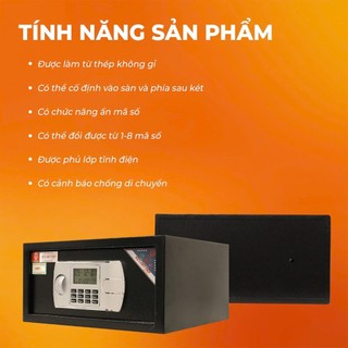 Két sắt khách sạn cao cấp KS402-DT Việt Tiệp khóa điện tử cỡ nhỏ mini để vừa tủ quần áo