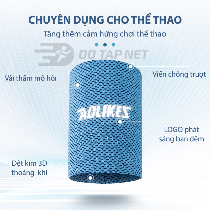Ảnh Băng Cổ Tay Thấm Mồ Hôi Aolikes Nhanh Khô, Thoáng Khí Chạy Bộ Chơi Thể Thao 1