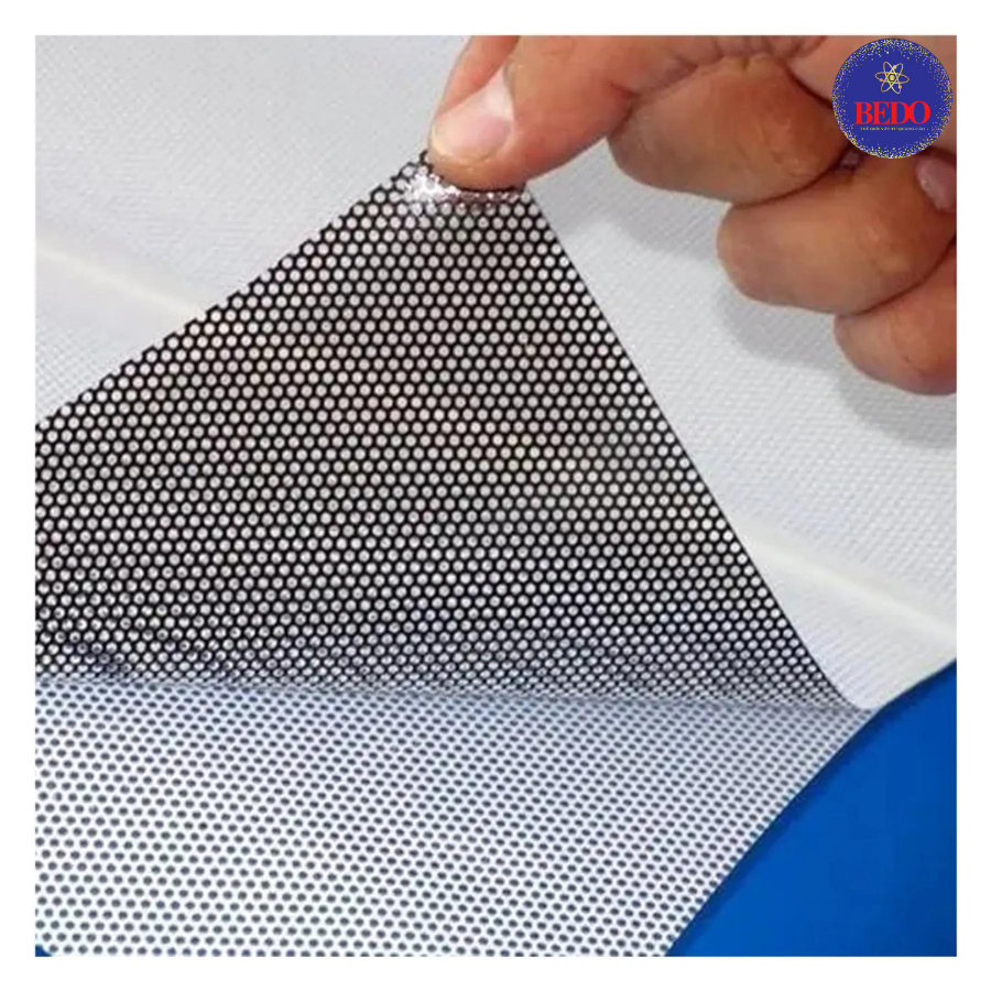 Decal Lưới One Way BEDO In Hình Theo Yêu Cầu Dán Kính Cửa Hàng Ô Tô Văn Phòng Chuyên Nghiệp