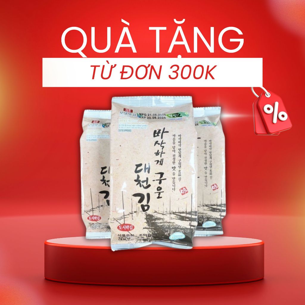 ( 1 gói ) Túi Lá Rong Biển Ướp Nước Tương Và Mầm Lúa Mạch Hữu Cơ Ăn ...