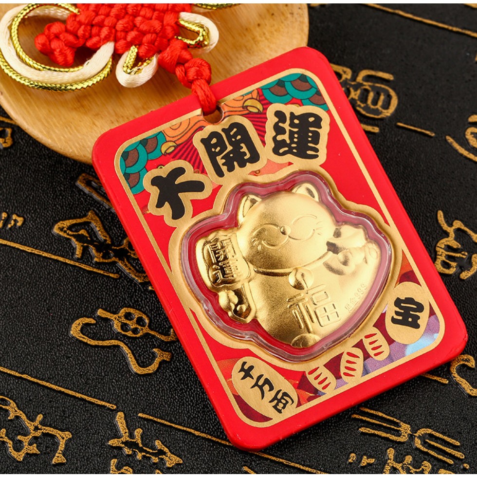 Quà tặng sang chảnh ngày Tết - Bao Lì Xì Mèo Như Ý Cát Tường Vàng 24k