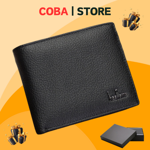 Ví Nam Da Thật Dáng Ngang Cao Cấp Siêu Bền | Bảo Hành 12 Tháng | VB03 | Coba_Store