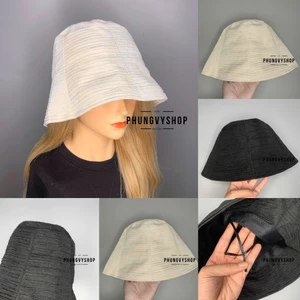 Mũ CỤP sụp bucket tai bèo cực hot unisex nam nữ- CUP XỐP Nếp Gấp Họa tiết Sóng ngang
